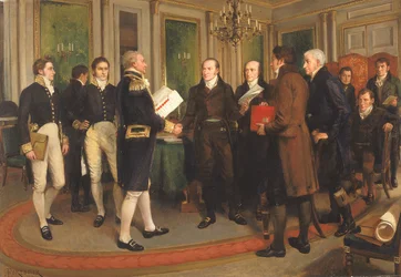 De ondertekening van het Verdrag van Gent, Kerstavond, 1814, 1914